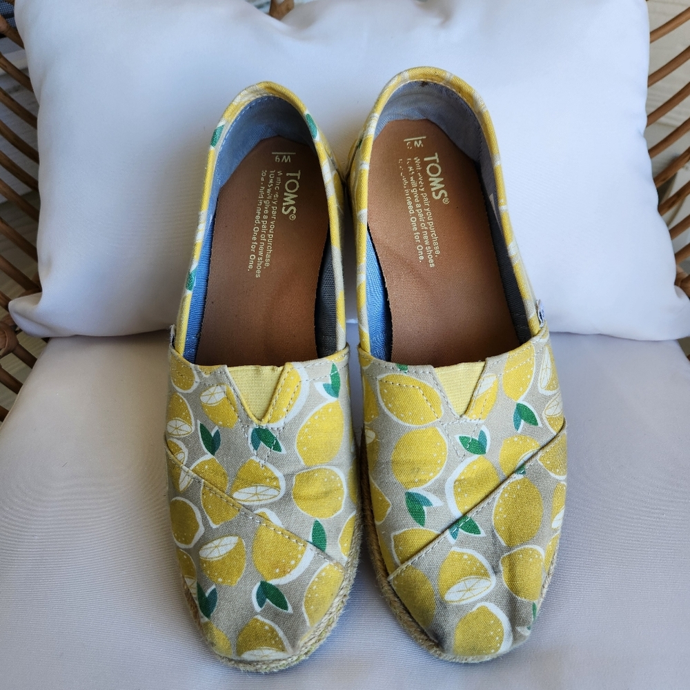 Toms Lemon Slip On Shoes